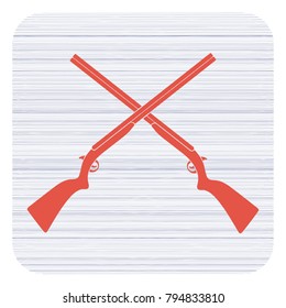 Hunting shot gun icon. Vector illustration