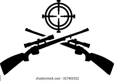 Hunting shotguns with target
