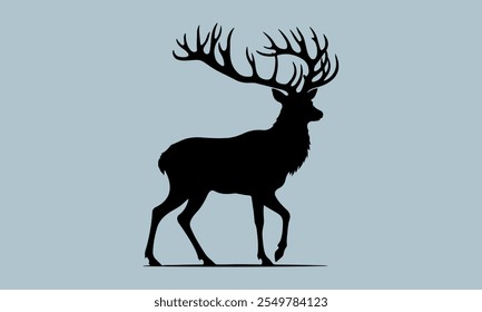  Jagd Silhouette Vektor - Typografie Kalligrafie , Vektorgrafik für Schneidemaschine, Silhouette Cameo, Cricut Einzeln auf weißem Hintergrund 