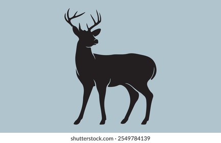  Vetor de silhueta de caça - Tipografia Caligrafia, Ilustração vetorial para máquina de corte, Silhueta Cameo, Cricut isolado no fundo branco 