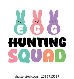 Hunting Squad Easter T-Shirt Design.