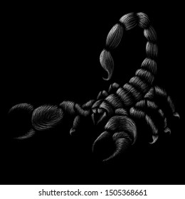 Hunting style insect background. This drawing would be nice to make on the black fabric or canvas.