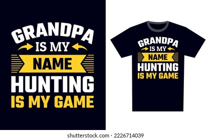 Hunting T Shirt Design Template Vector