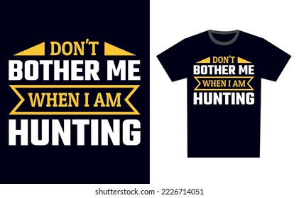 Hunting T Shirt Design Template Vector