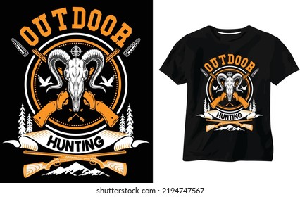 Hunting t Shirt Design Vector