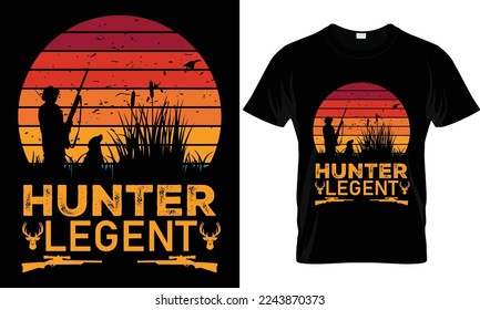 Hunting t shirt design vector. This for hunting lover.