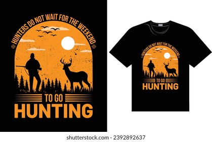 Hunting t shirt design vector file