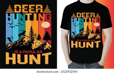 hunting t shirt design vector, Hunt t shirt design, hunting t shirt ,deer hunting vector