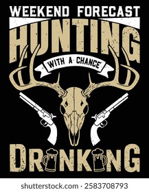 Hunting T Shirt Design vector illustration