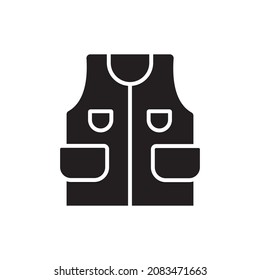 Icono de glifo superior del tanque de caza. Ilustración negra de relleno aislado de vectores