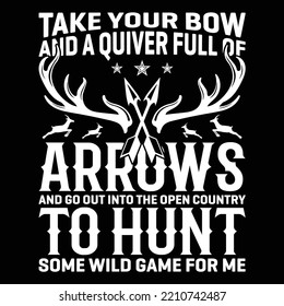Hunting theme, slogan graphics, and illustrations with patches for t-shirts and other uses.