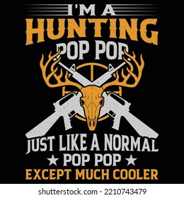 Hunting theme, slogan graphics, and illustrations with patches for t-shirts and other uses.