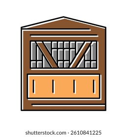 hunting tower color icon vector. hunting tower sign. isolated symbol illustration