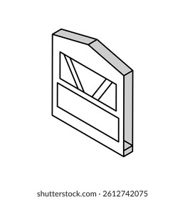 hunting tower isometric icon vector. hunting tower sign. isolated symbol illustration