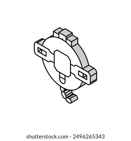 hunting trap isometric icon vector. hunting trap sign. isolated symbol illustration