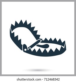 Hunting trap simple icon