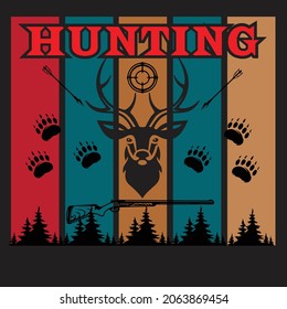 Es ist ein Jagd-T-Shirt-Design