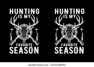 Hunting T-Shirt Design. Hunting T-Shirt