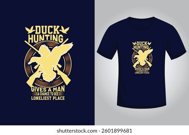 Hunting T-shirt Design black background