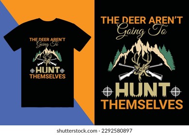 Jagd-T-Shirt-Design, maßgeschneidertes T-Shirt-Design, T-Shirt-Design