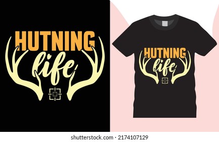 Hunting t-shirt design, Duck, bird, Hunting club, illustration, vector mockup, typography, Hunting,  Deer hunting, vintage,HUNTING  LIFE