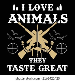 Hunting T-Shirt Design EPS Vector File