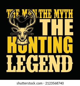 Hunting T-shirt Design Hunter Hunt man Mug Print Ready Jpg PNG eps 