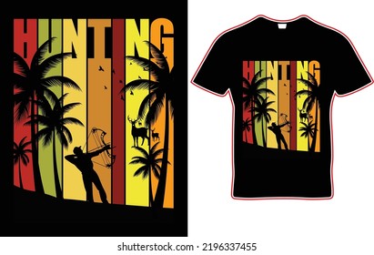 HUNTING T-SHIRT DESIGN, Hunter Vector T Shirt Design