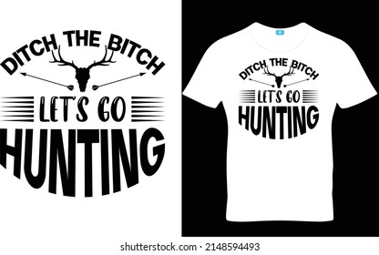 Hunting T-shirt Design And Svg Template