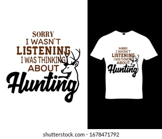 Hunting t-shirt design template vector.