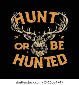 Hunting T-shirt design template! Hunting t-shirt design vector