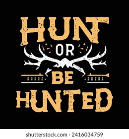 Hunting T-shirt design template! Hunting t-shirt design vector