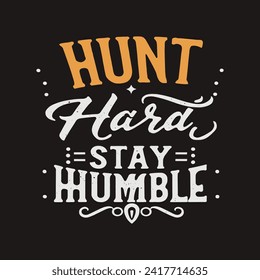Hunting t-shirt design template! Hunting t-shirt design vector