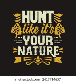 Hunting t-shirt design template! Hunting t-shirt design vector