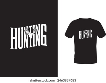 Hunting T-shirt Design Template.vector design