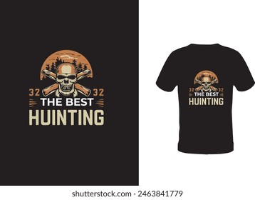 Hunting T-shirt Design Template.vector design