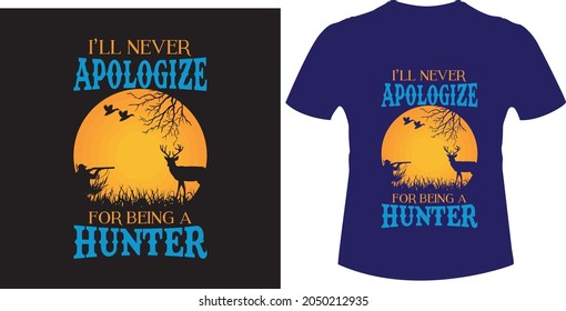 Hunting tshirt design, vector tshirt design