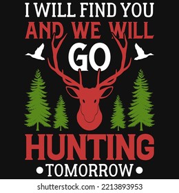 Hunting tshirt design vector design 