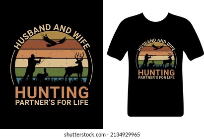 Hunting t-shirt design vector file 