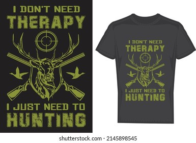 Hunting T-shirt Design Vector File
