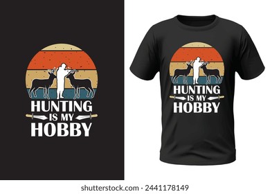 Hunting T-Shirt Design und Vektor-Datei