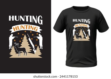 Hunting t-shirt design and vector file