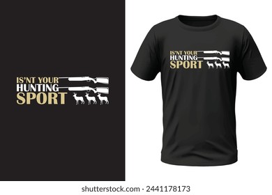 Diseño de camiseta de caza y archivo vectorial