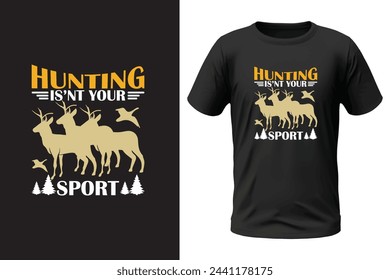Hunting t-shirt design and vector file