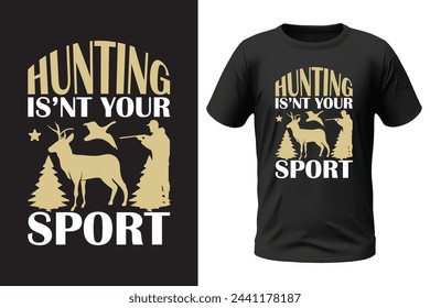 Hunting t-shirt design and vector file
