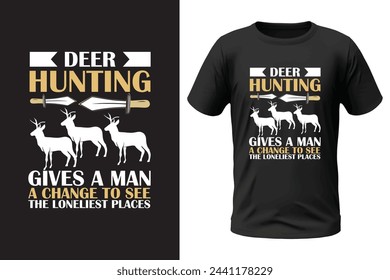 Hunting t-shirt design and vector file