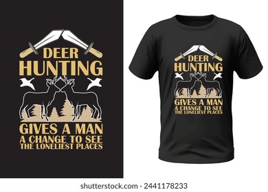 Hunting t-shirt design and vector file