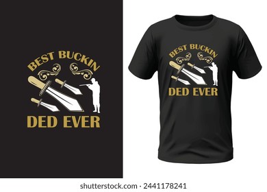 Diseño de camiseta de caza y archivo vectorial