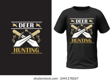 Hunting t-shirt design and vector file