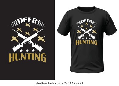 Hunting t-shirt design and vector file